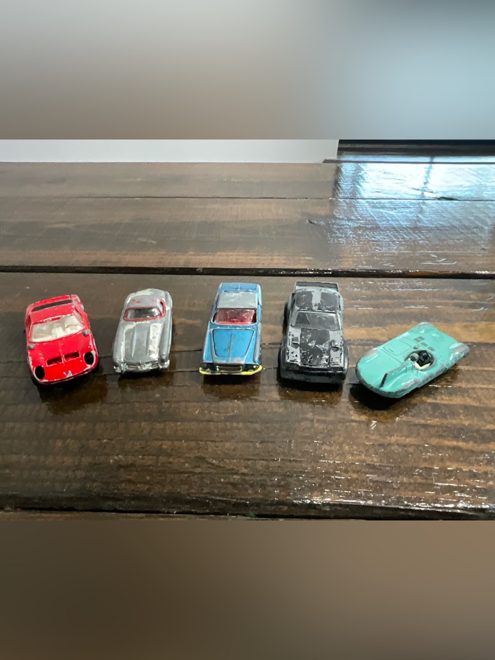 Vintage Lot of 5 Corgi Toy Cars Lamborghini Jaguar Parts/Repair